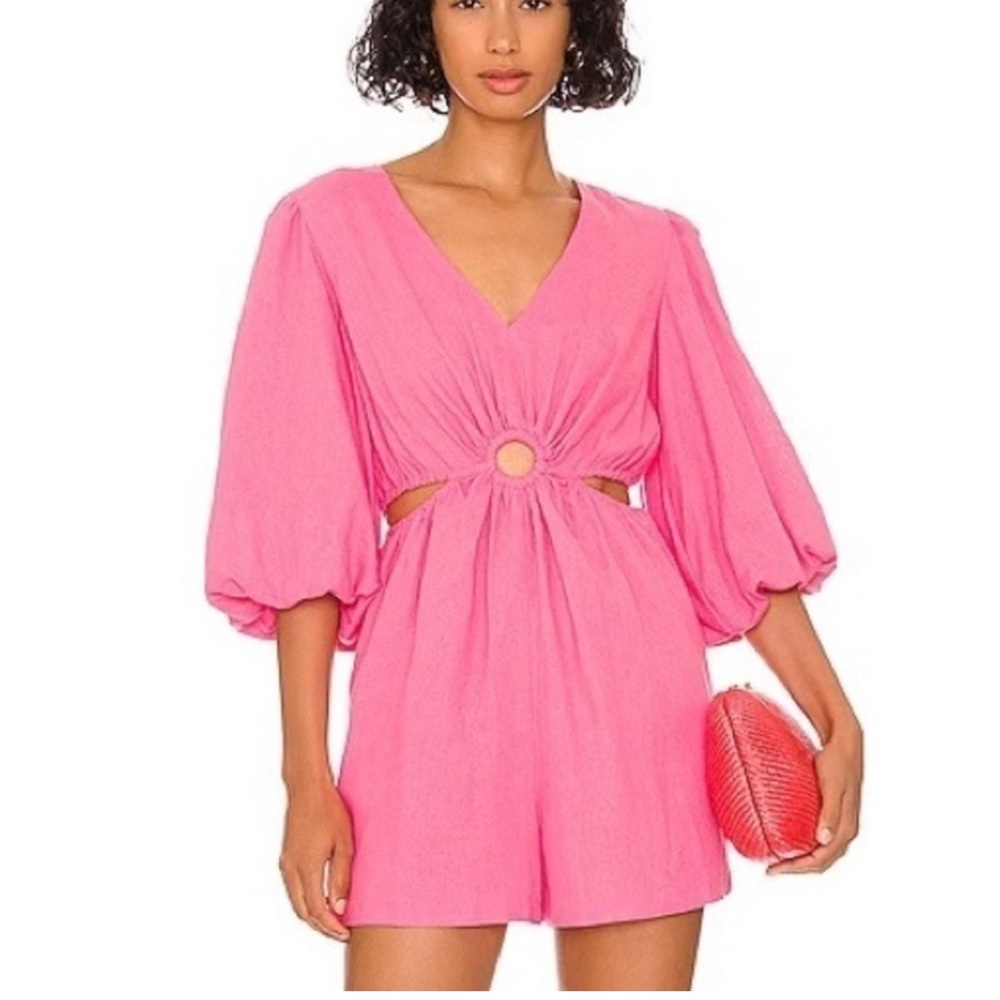 1. State Pink Jumpsuit with Cutout Detail